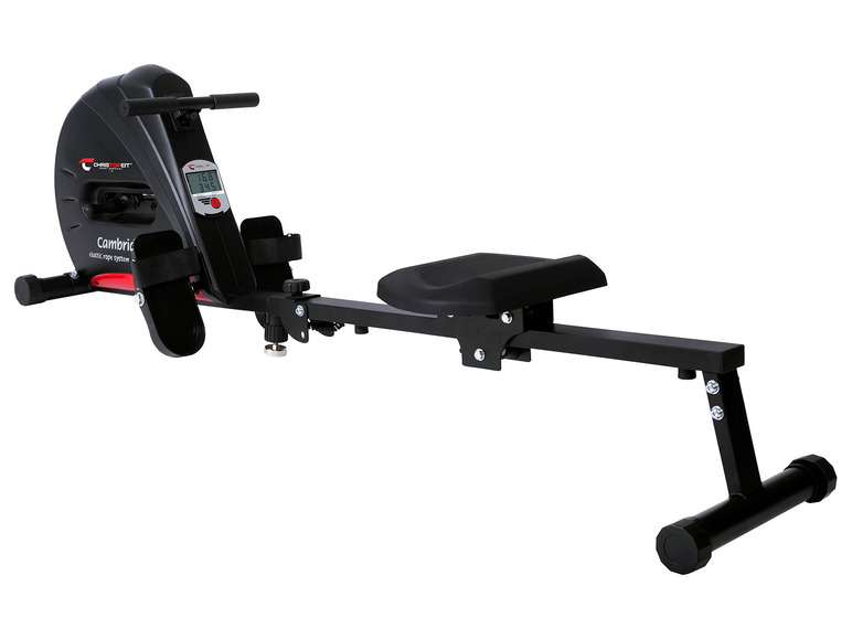 Ein schwarzer Rudertrainer der Marke Christopeit.