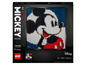 LEGO Art Set mit 2658 Steinen für ein Mosaik-Porträt von Mickey Mouse.