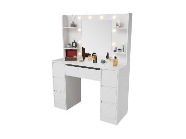 JUSKYS - Schminktisch »Malia«, mit LED-Lampen