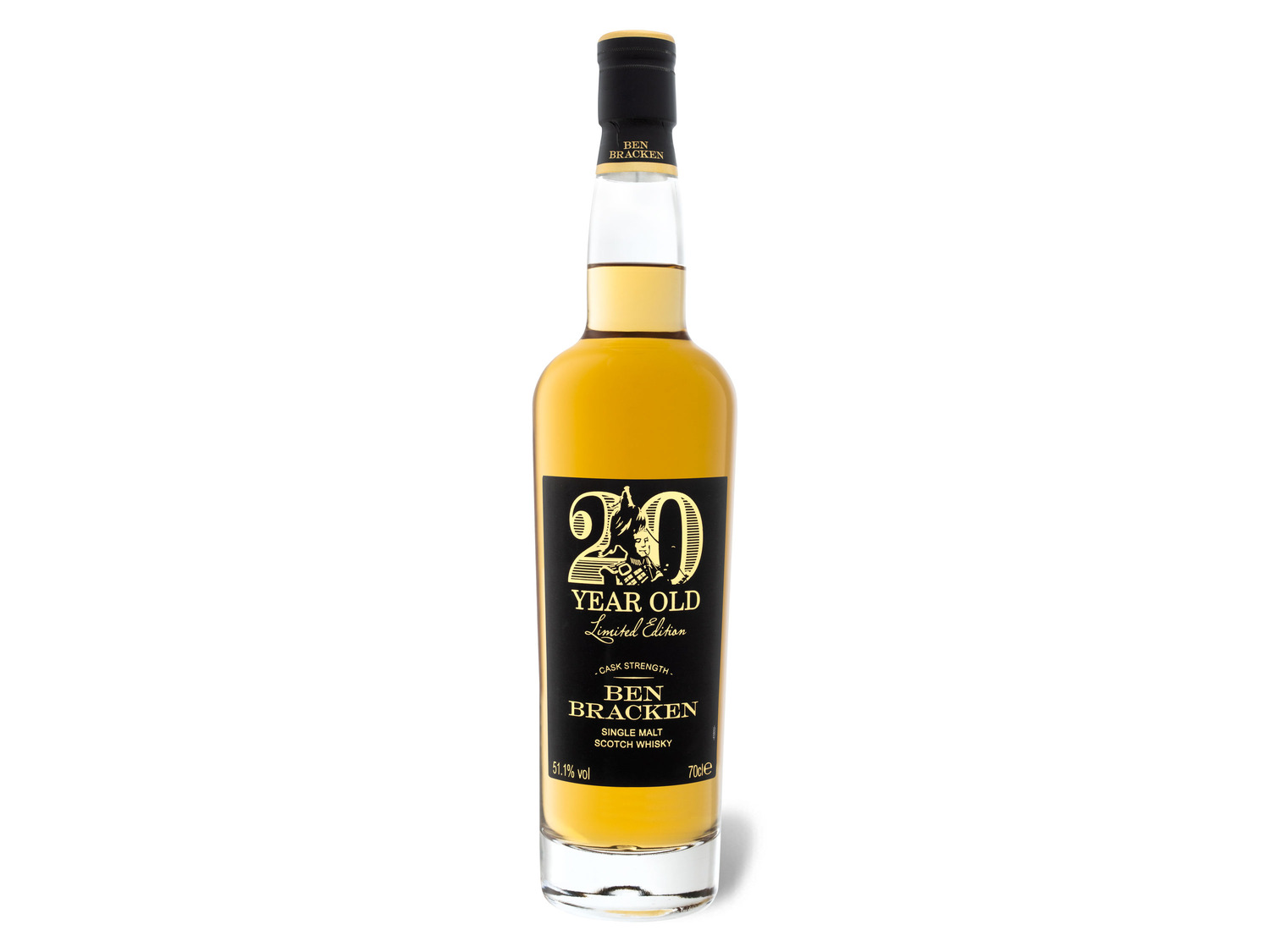 Ben Bracken Single Malt Scotch Whisky Limited Edition Cask Strength 20  Jahre mit Geschenkbox 51.1% Vol
