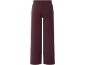 Bordeauxrote gestrickte weite Hose