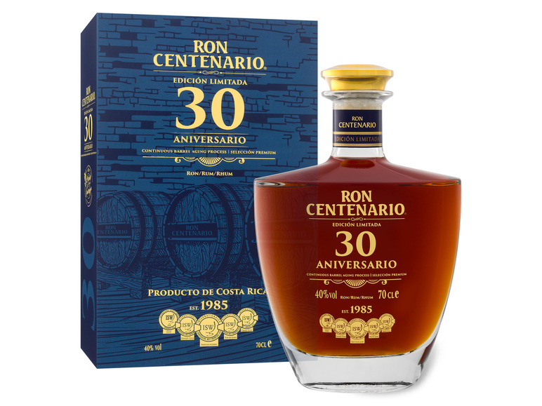 Gehe zu Vollbildansicht: Ron Centenario 30 Aniversario Edición Limitada Rum mit Geschenkbox 40% Vol - Bild 1