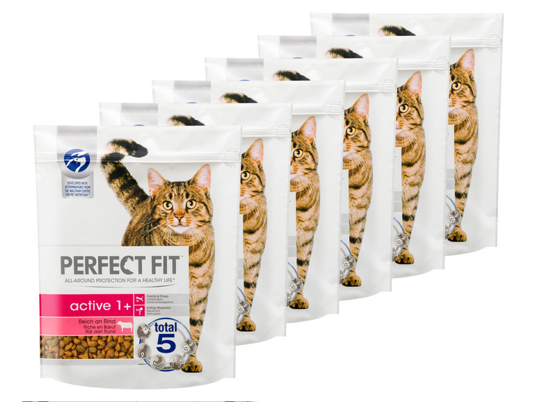 Gehe zu Vollbildansicht: PERFECT FIT Cat Dry Active 1+ Reich an Rind, 6 x 750 g - Bild 1