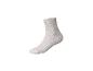 Hellgraue kurze Socke