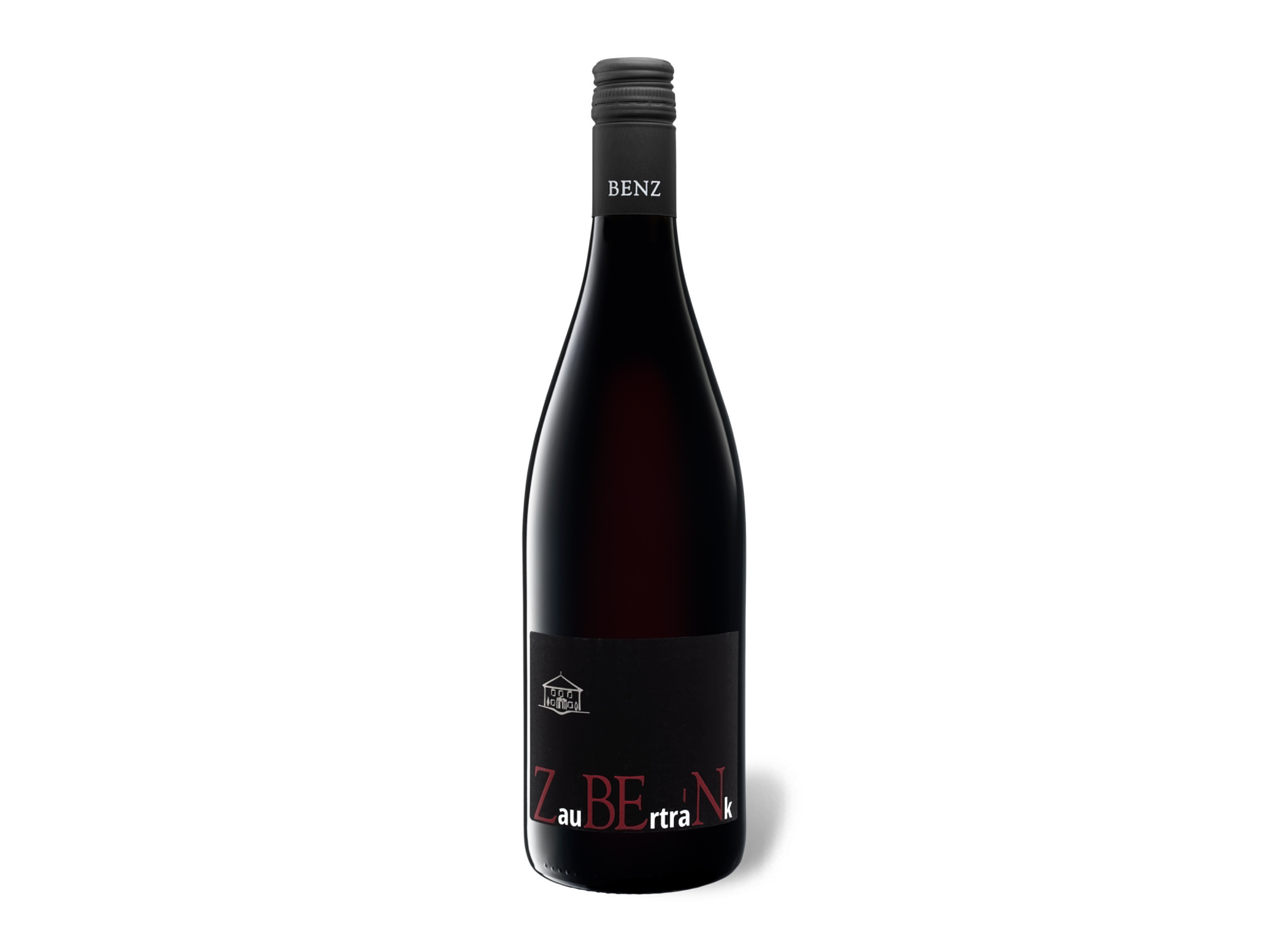 Lidl Wein-Angebot - FAMILIE BENZ Zaubertrank Cuvée QbA halbtrocken vegan, Rotwein