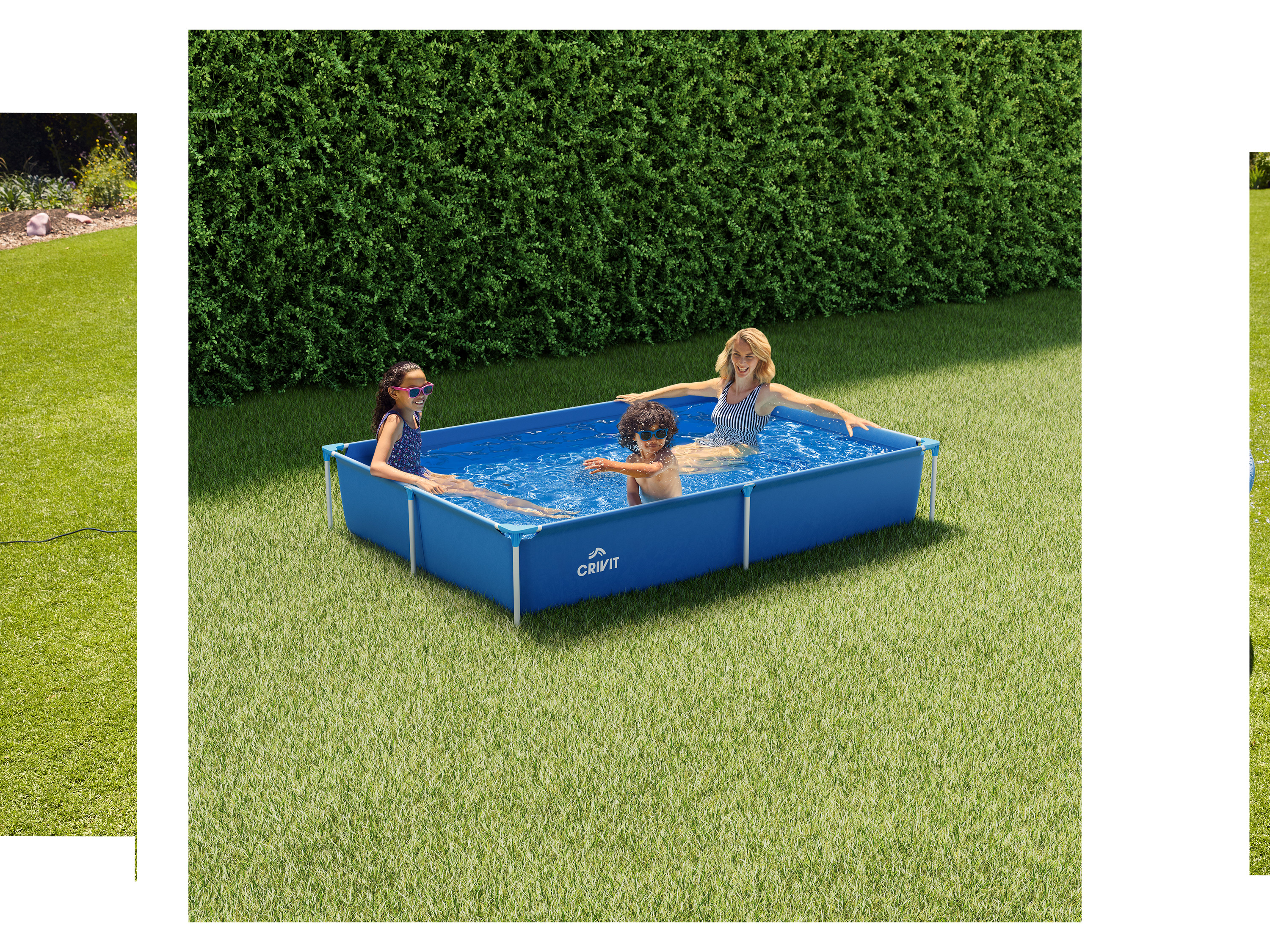 Thumbnail - CRIVIT Metal-Frame-Pool, 228 x 159 x 42 cm