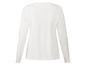 Ein weißes Langarmshirt für Damen.