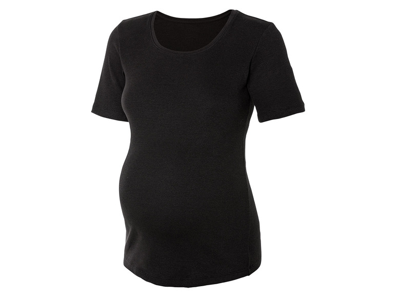 Gehe zu Vollbildansicht: esmara® Damen Umstands-T-Shirts, 2 Stück, in modischer Ripp-Qualität - Bild 10