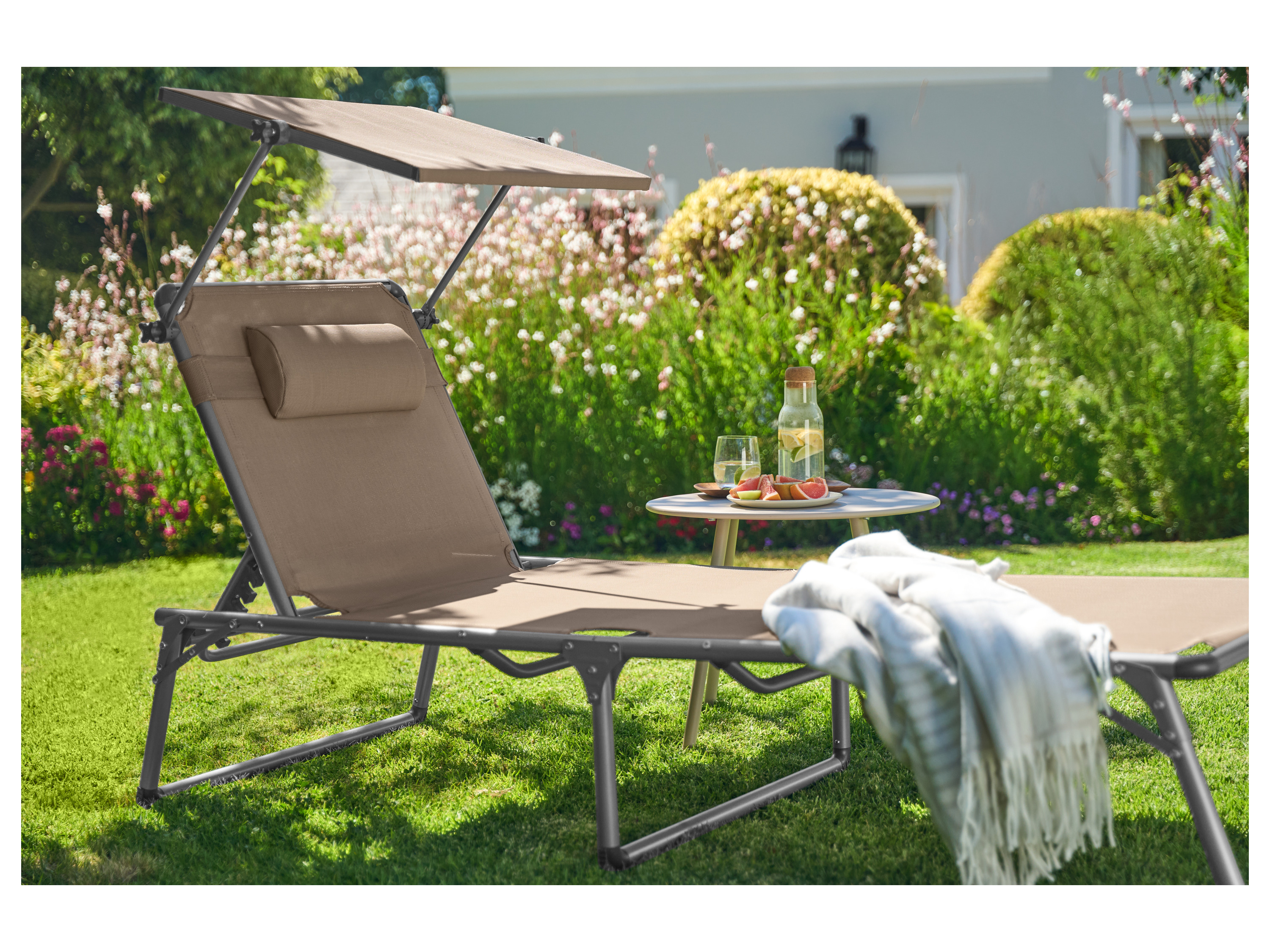 LIVARNO® Alu-Dreibeinliege »Houston«, taupe – Bild 2 von 4
