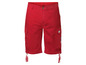 Rote Cargo-Shorts in lockerer Passform.