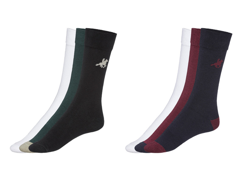 Gehe zu Vollbildansicht: LIVERGY® x Grand Polo Herren Socken, 3 Paar, optimale Passform - Bild 1