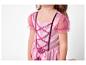 Rosa Kinderkostümkleid mit Tüllärmeln und glitzernden Details