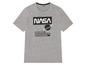Ein graues T-Shirt mit NASA-Logo und einem Planeten-Motiv.