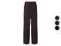 Nadelstreifen-Hose mit weitem Bein in drei Farben: Braun, Dunkelblau und Schwarz