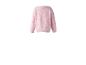 Rosa Sweatshirt mit Schleifenmuster, Rückansicht.