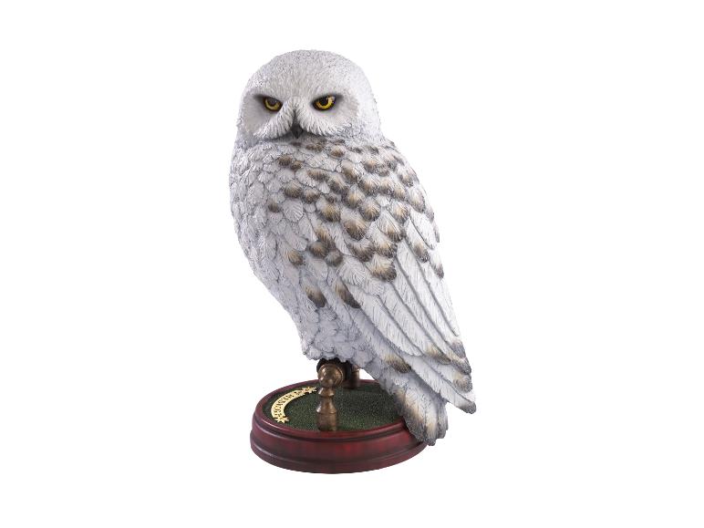 The Noble Collection Hedwig Skulptur auf einem dekorativen Ständer