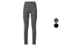 Damen-Leggings in Grau und Schwarz, mit elastischem Bund.
