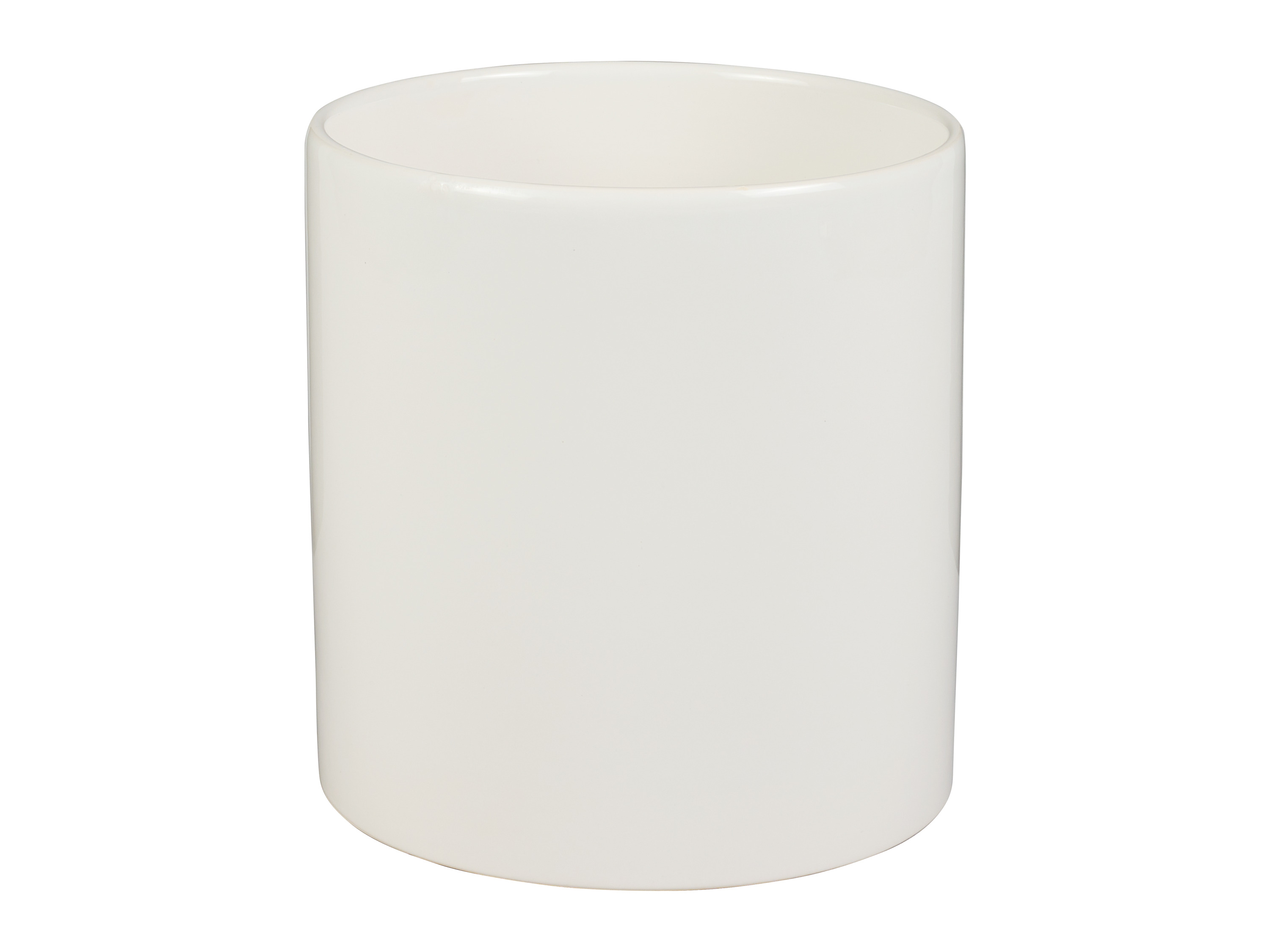 Thumbnail - LIVARNO home Übertopf Keramik mit Holzgestell (Weiß)