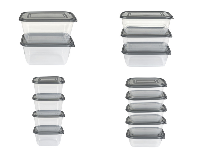 Gehe zu Vollbildansicht: ERNESTO® Kühlschrankdosen-Sets, mit Deckel, nestbar - Bild 1