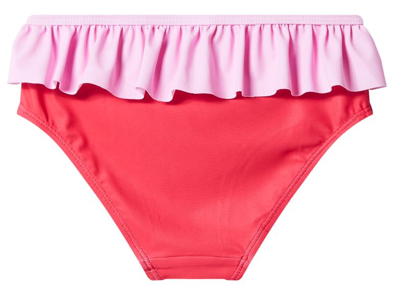 Kinder-Bikinihose mit rosa und roten Rüschen