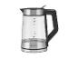 SilverCrest Wasserkocher aus Glas und Edelstahl mit schwarzem Griff