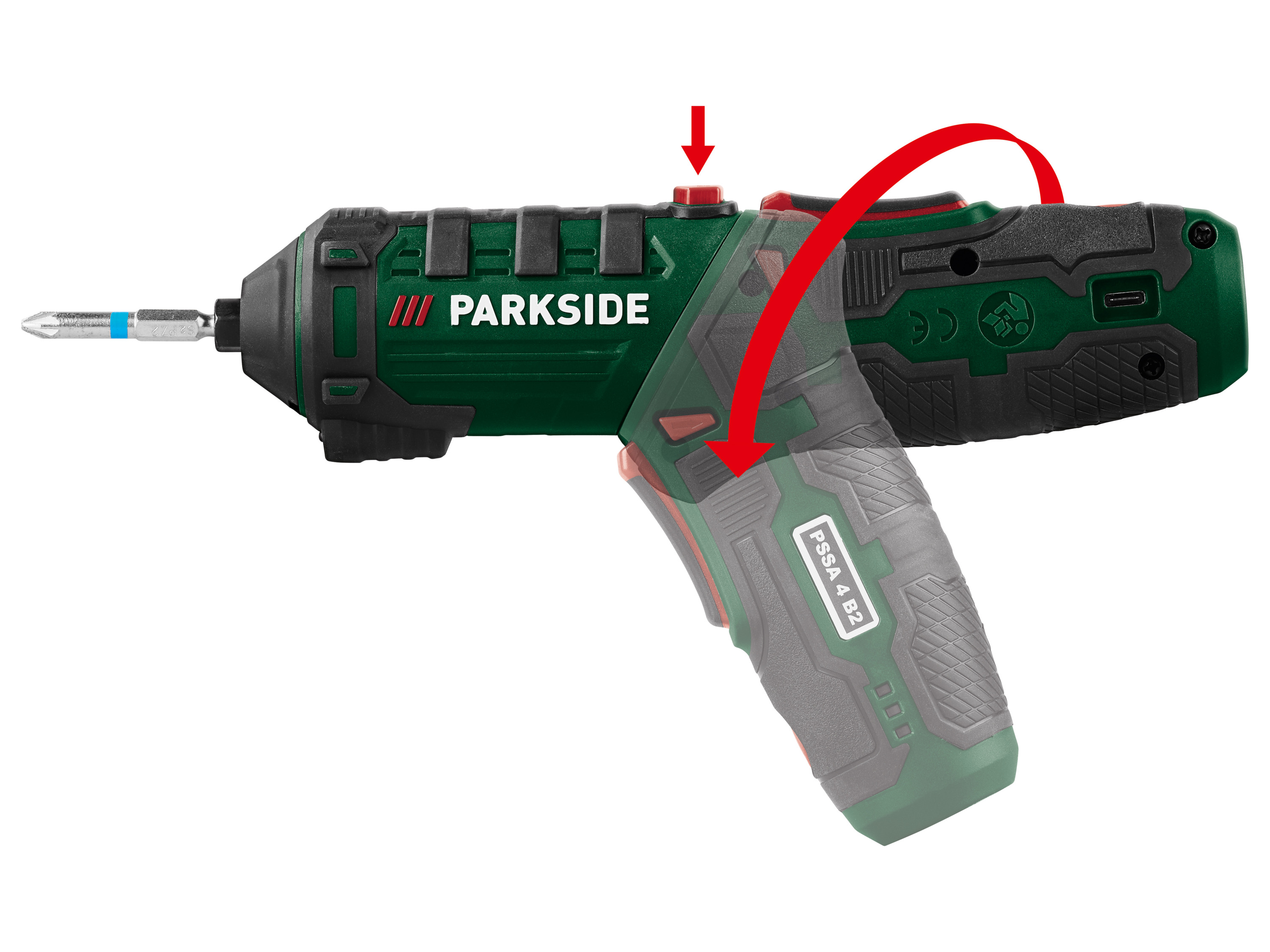 Thumbnail - PARKSIDE® 4 V Akku-Stabschrauber »PSSA 4 B2«, mit Akku ohne Ladegerät