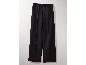 Schwarze Damen-Weitbeinhose mit elastischem Bund.