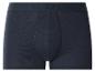 Dunkelblaue Baumwoll-Boxershorts mit Logo-Gummibund.
