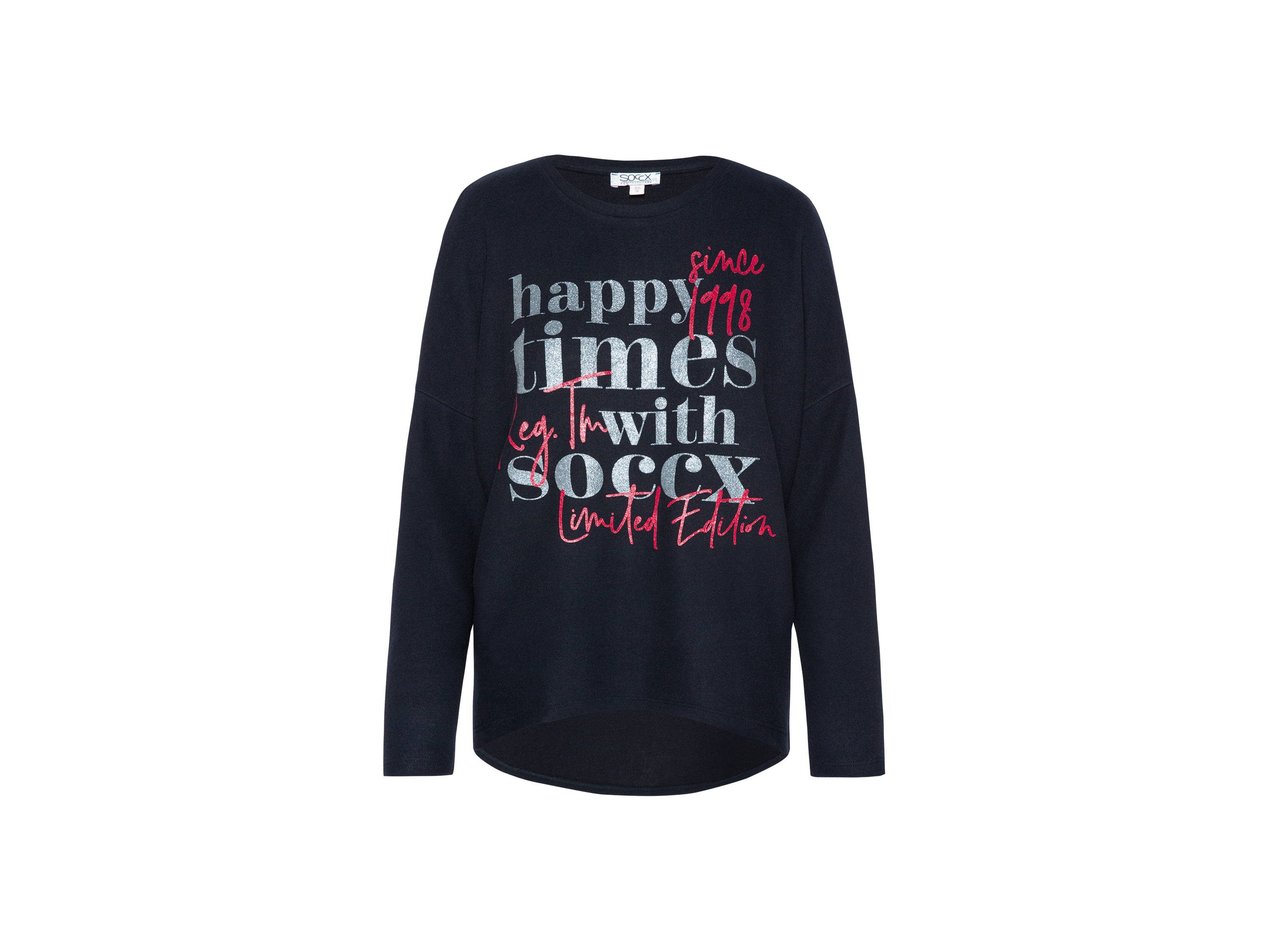 Soccx Damen Flauschpullover (blau/Navy, XL/XXL) | 04061519729802