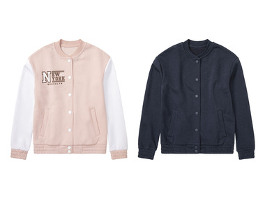 pepperts!® Kinder Mädchen College-Jacke, mit Stehkragen