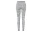 Graue Leggings mit Weihnachtsmuster.