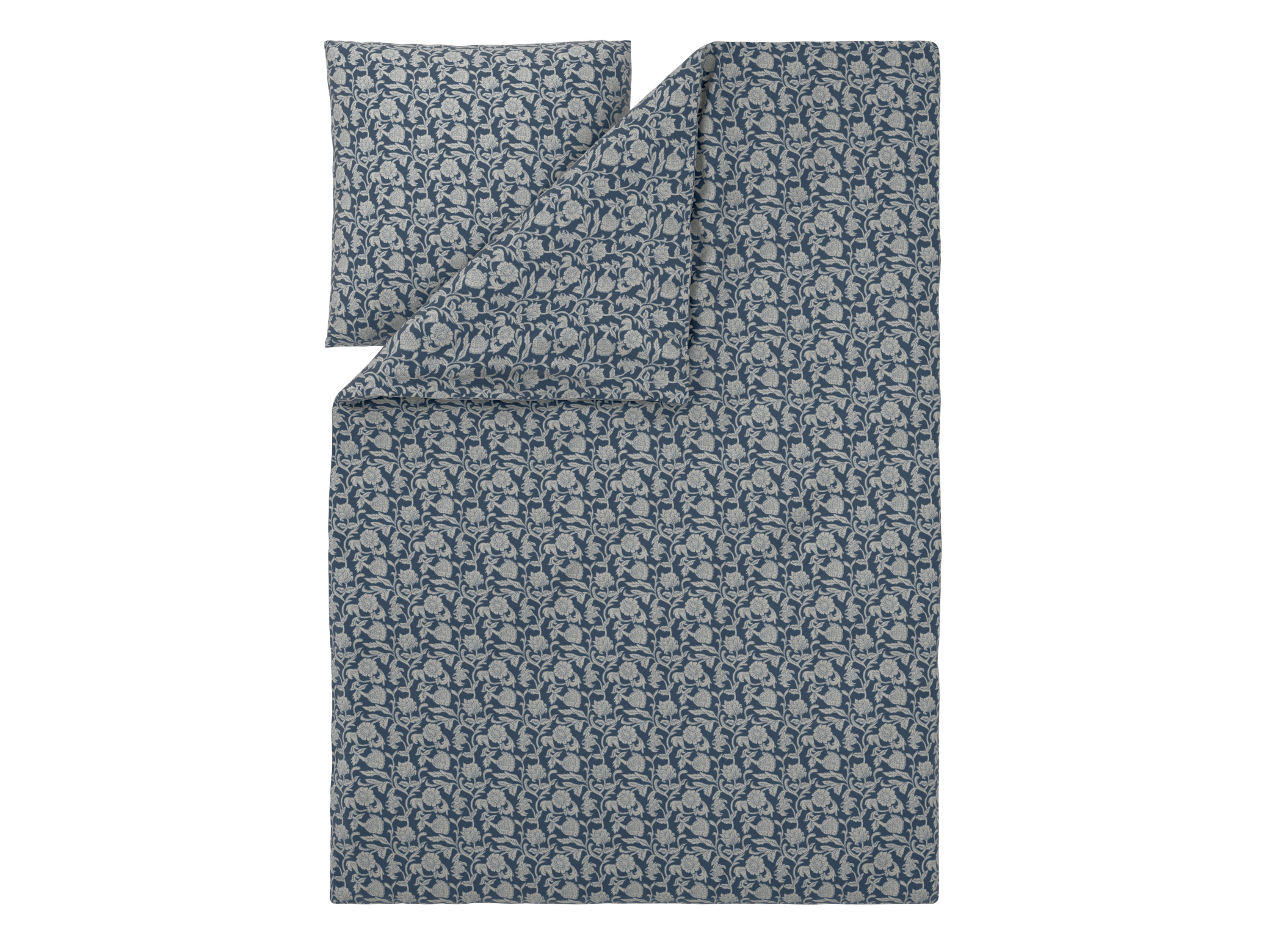 LIVARNO® Renforcé-Bettwäsche, 155 x 220 cm (Blau)