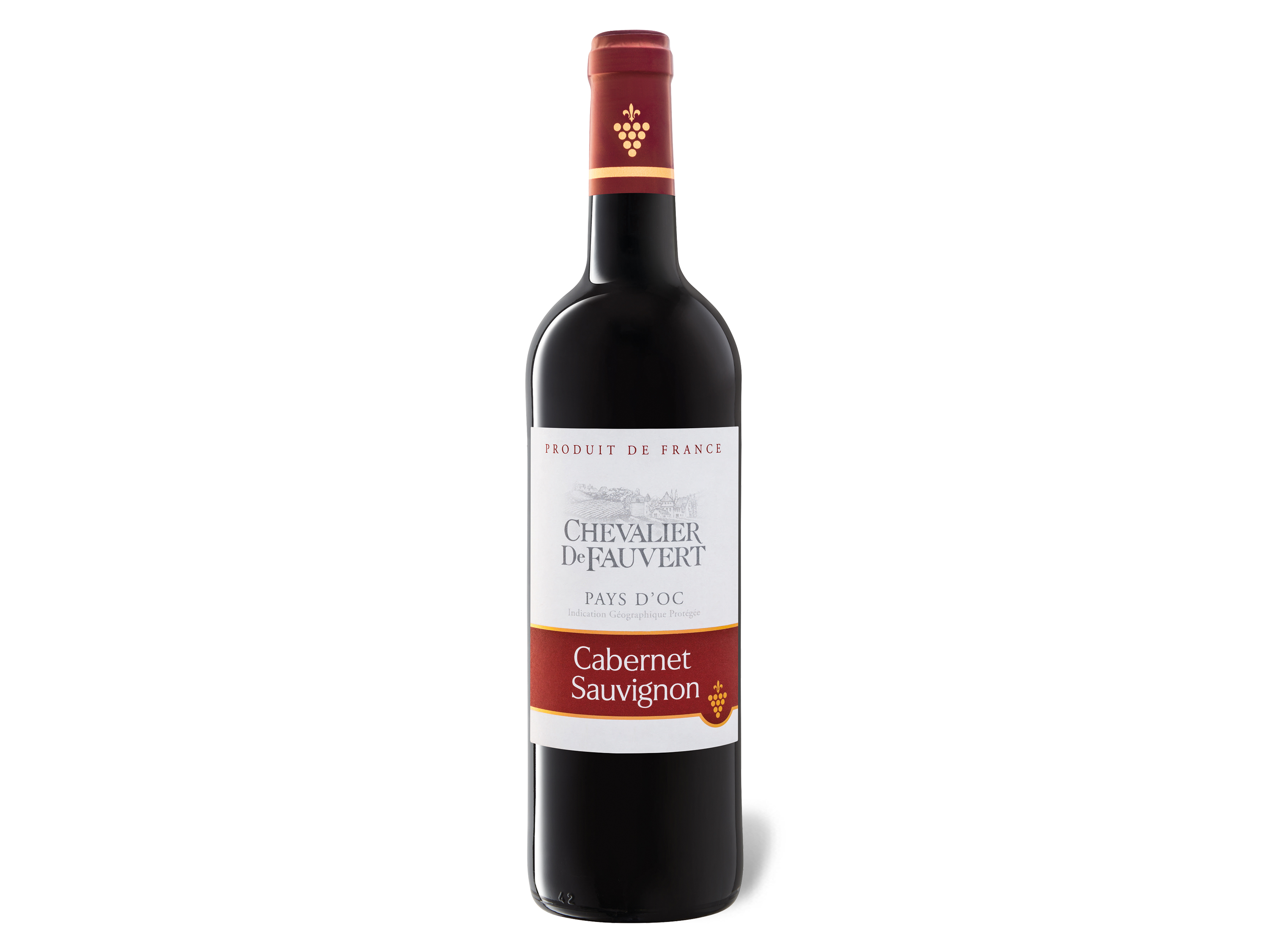 Chevalier De Fauvert Cabernet Sauvignon Pays d%27Oc IGP trocken, Rotwein 2020 Wein & Spirituosen Lidl DE