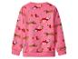 Rosa Sweatshirt mit Weihnachtsdackel-Print