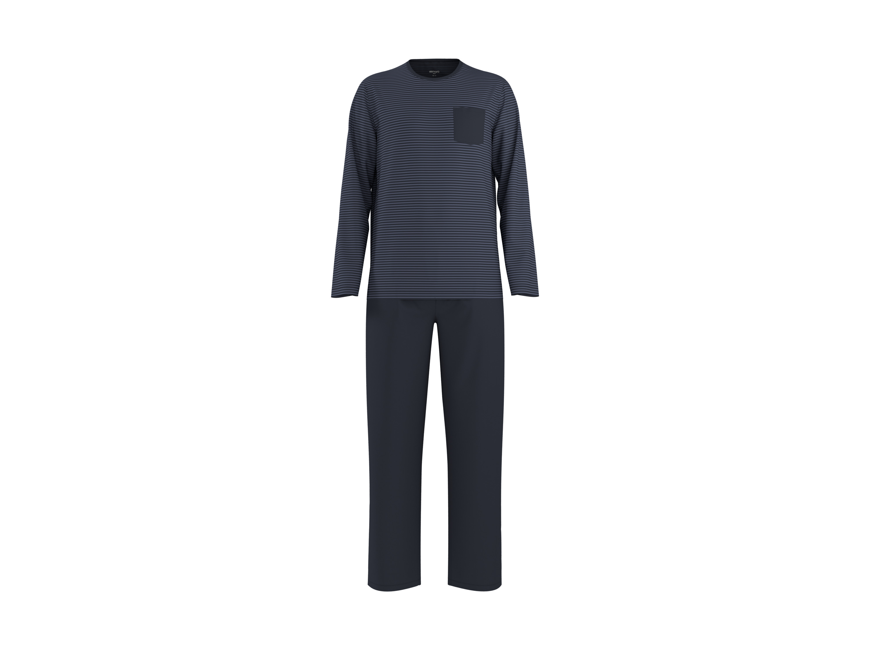 ESMARA MEN Herren Pyjama (Streifen, XL (56/58))