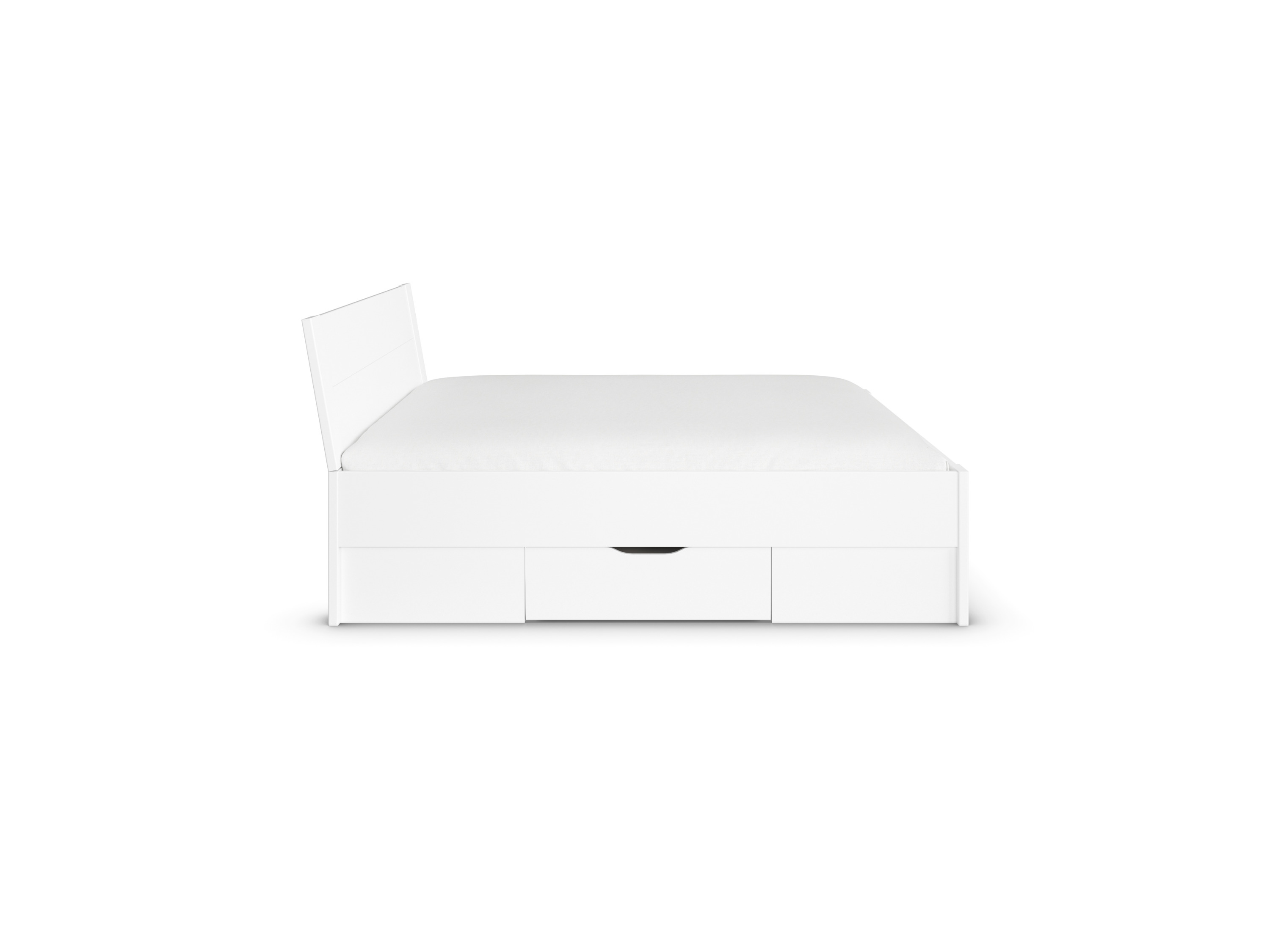RAUCH ORANGE Aditio Beds Bett mit Unterbau (Liegefläche 180 cm, Weiß, Breite 186 cm / Höhe 100 cm) – Bild 4 von 4