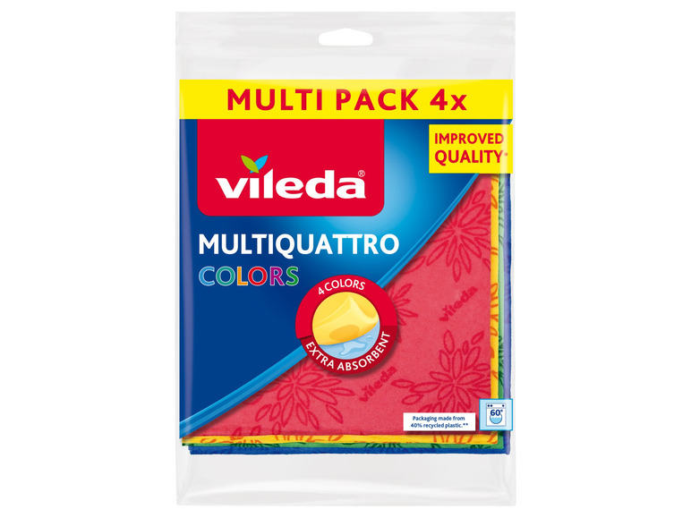 Vileda Multiquattro Küchenrolle in 4 Farben