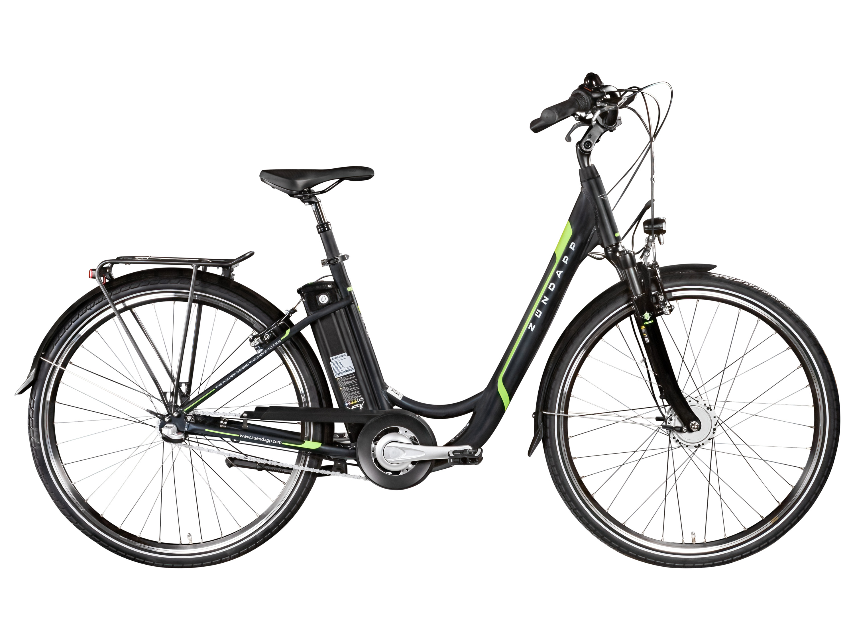 ZÜNDAPP Z510 700c E-Bike E Cityrad Damenrad Pedelec Elektrofahrrad Damen Fahrrad 28 Zoll (grau grün)