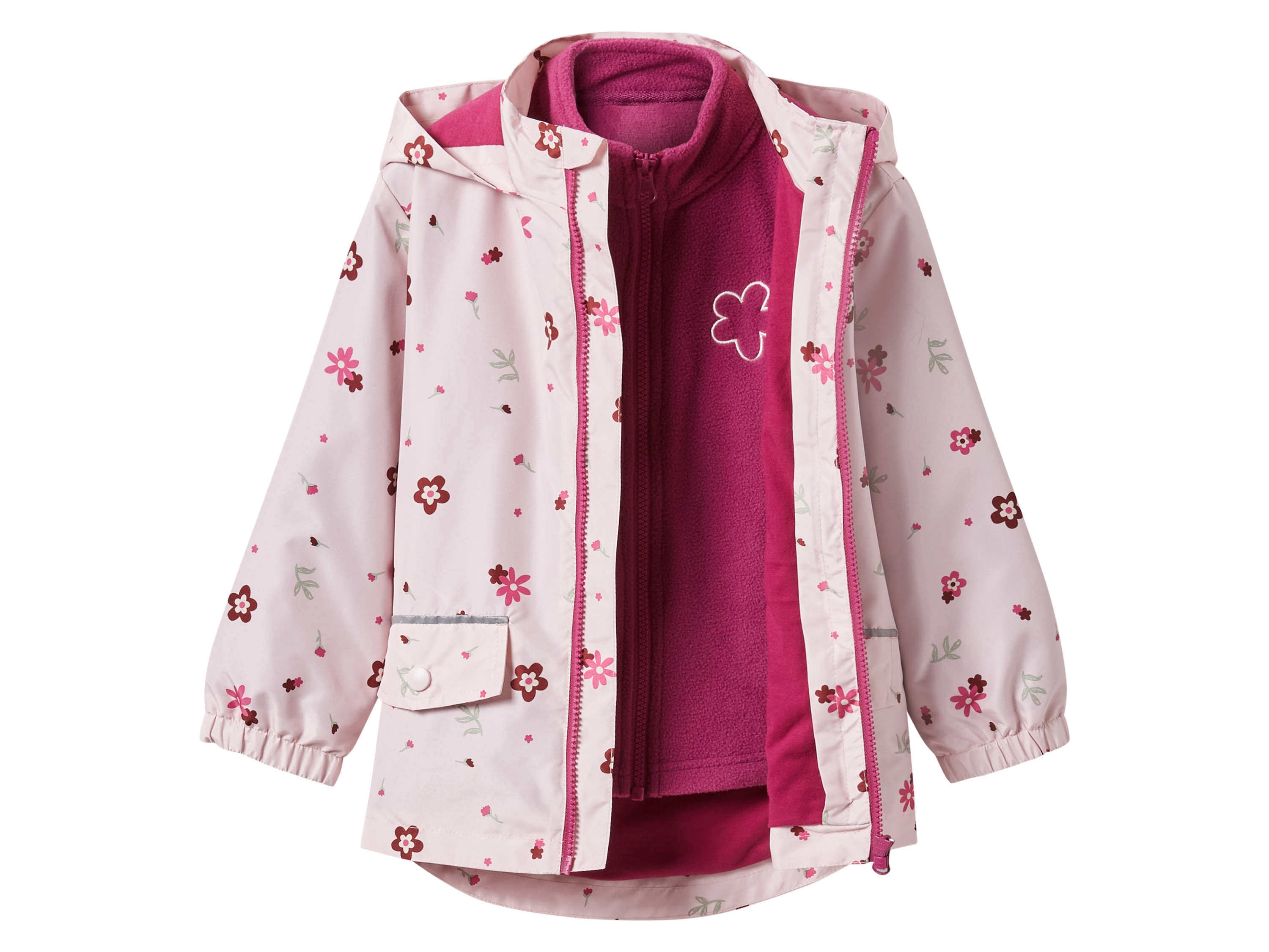 Thumbnail - lupilu® Kinder Allwetterjacke, 2-teilig (rosa/magenta, 98/104)