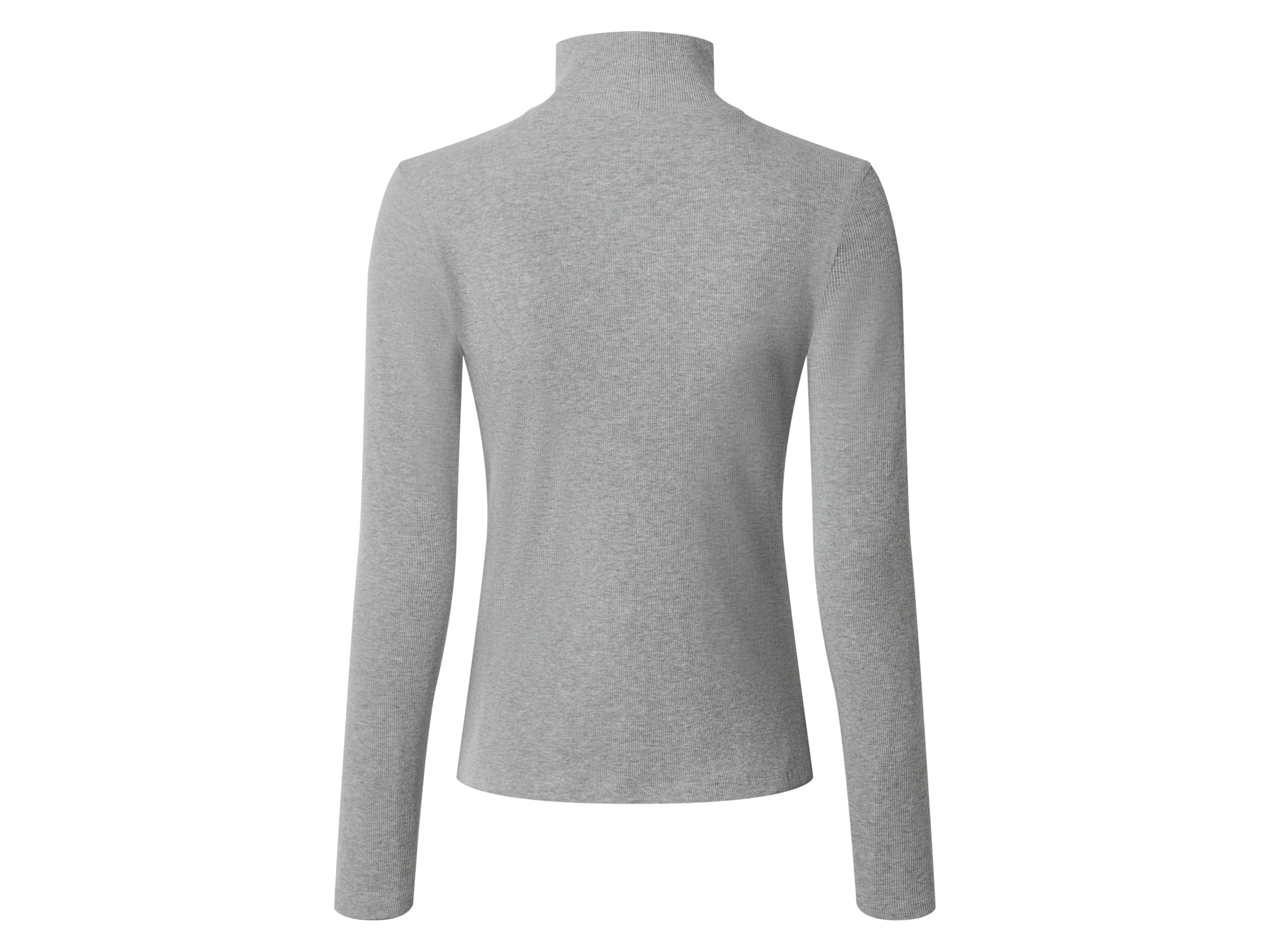 Thumbnail - esmara® Damen Langarmshirt Rollkragen (Grau, L(44/46))