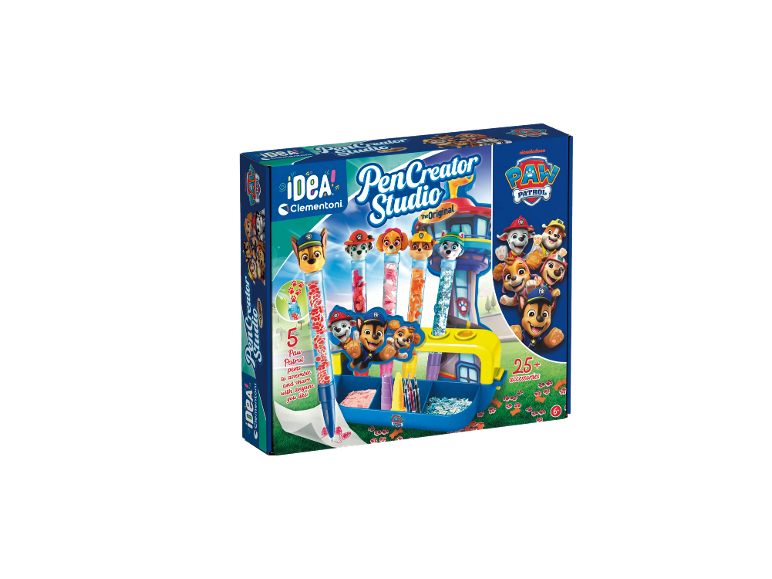 CLEMENTONI IDEA Stifte-Atelier PAW Patrol mit 5 Stiften und Zubehör