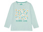Lupilu Langarmshirt mit Blumenmuster und dem Schriftzug 'Flower Love'.