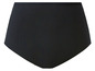 Schwarze High-Waist-Unterhose.