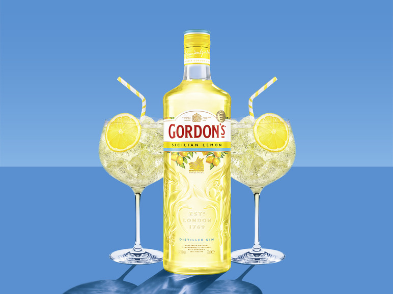 Gehe zu Vollbildansicht: GORDON'S Sicilian Lemon Distilled Gin 37,5% Vol - Bild 3