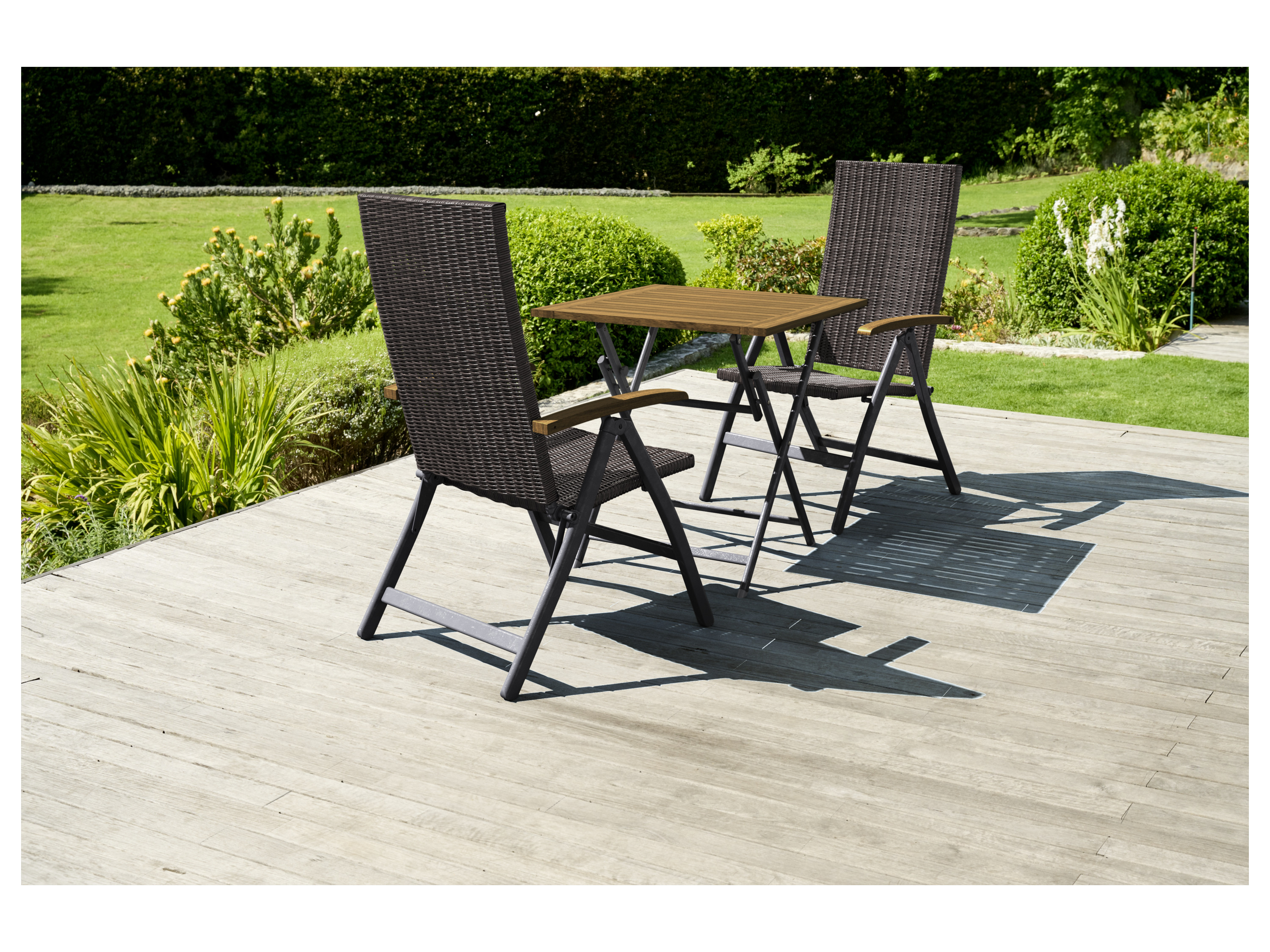 Thumbnail - LIVARNO home Geflecht Klappsessel »Valencia«, 2 Stück, braun