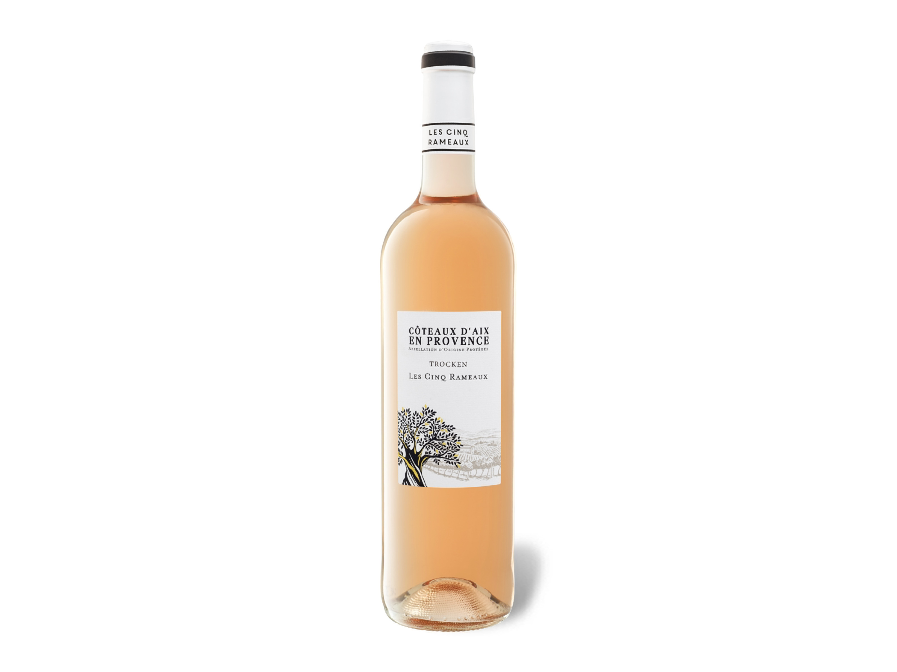 Lidl Wein-Angebot - Les Cinq Rameaux Coteaux d%27Aix en Provence AOP trocken, Roséwein 2024