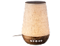 Aromadiffusor aus Holz und Stoff mit Beleuchtung und Knöpfen