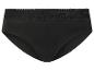 Schwarzer Damen-Slip mit Spitzenbesatz am Bund