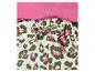Pinkes Top und Leoparden-Shorts mit Schleife
