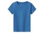 Einfaches blaues Kurzarm-T-Shirt